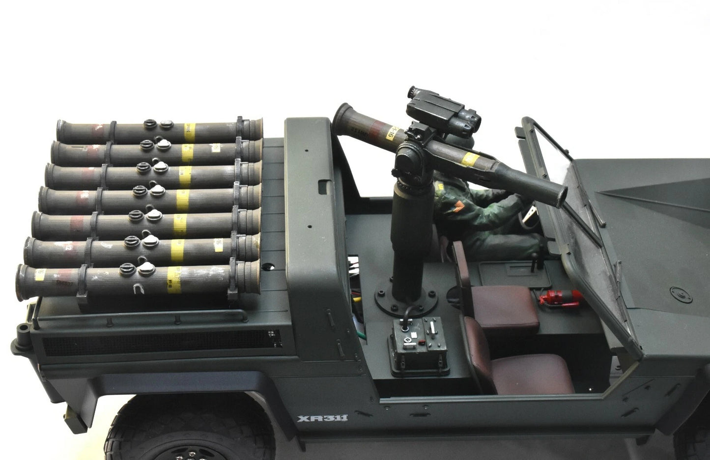 TOW Missile Canister RACK – Tamiya XR311 1/12 US Army Prototype (58004)– Custom Resin Part (by Bolim RC Customs)