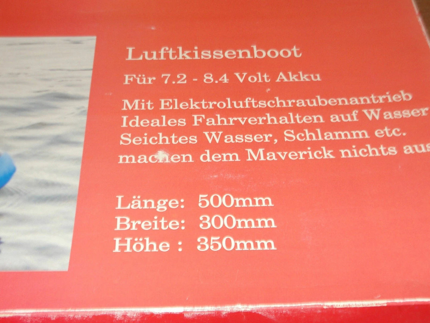 Vintage MAVERICK RC Electric Powered HOVERCRAFT KIT – Swiss Made Luftkissenboot – NIB