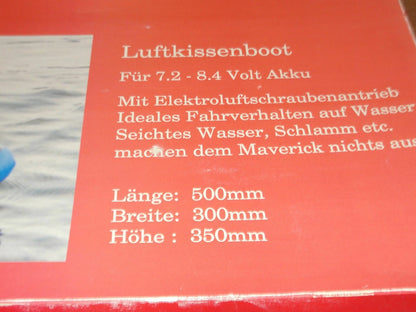 Vintage MAVERICK RC Electric Powered HOVERCRAFT KIT – Swiss Made Luftkissenboot – NIB