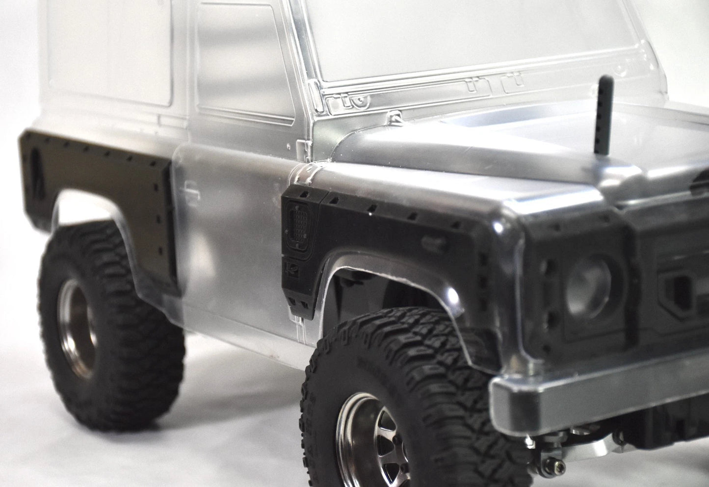 Side Panels (Kahn Style) – Tamiya CC-01 / CC-02 Land Rover Defender D90 Body – Custom Resin Part (by Bolim RC Customs)