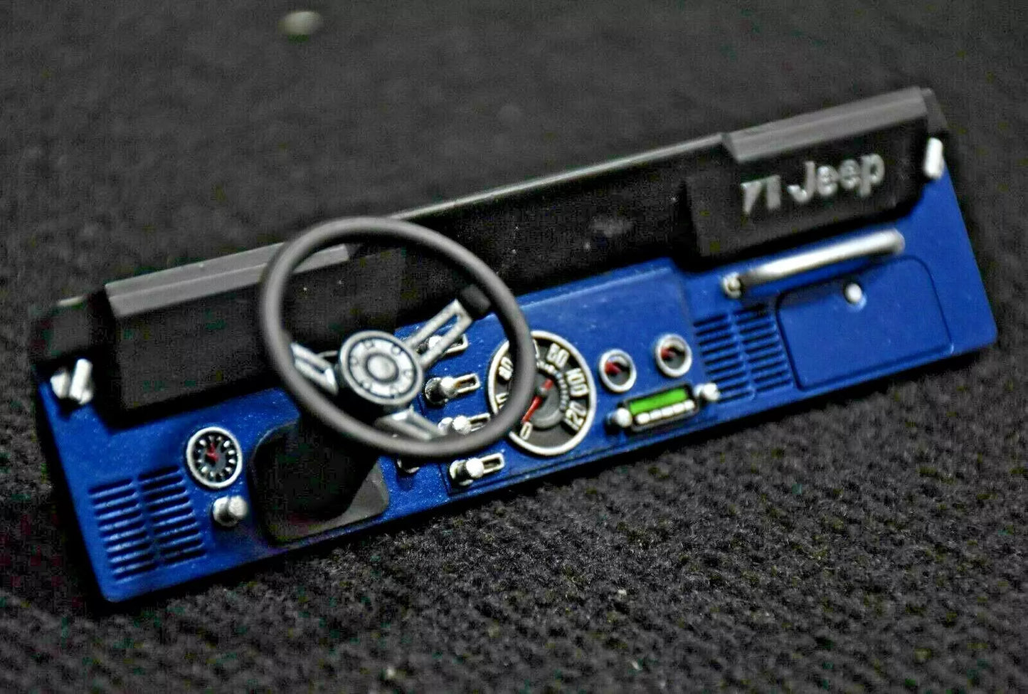 Tamiya 1/10 Jeep Wrangler YJ to CJ7 Conversion – Dashboard with Steering Wheel – Custom Resin Part (by Bolim RC Customs)