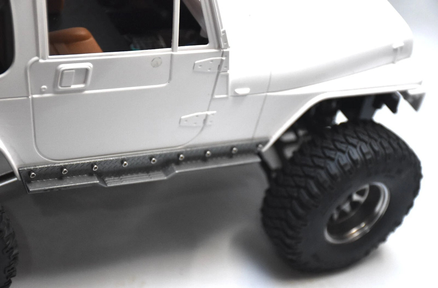 Side Bars / Side Steps (Pair) (Type 1) – Tamiya CC-01/CR-01 Jeep Wrangler YJ 1/10 Body – Custom Resin Part (by Bolim RC Customs)