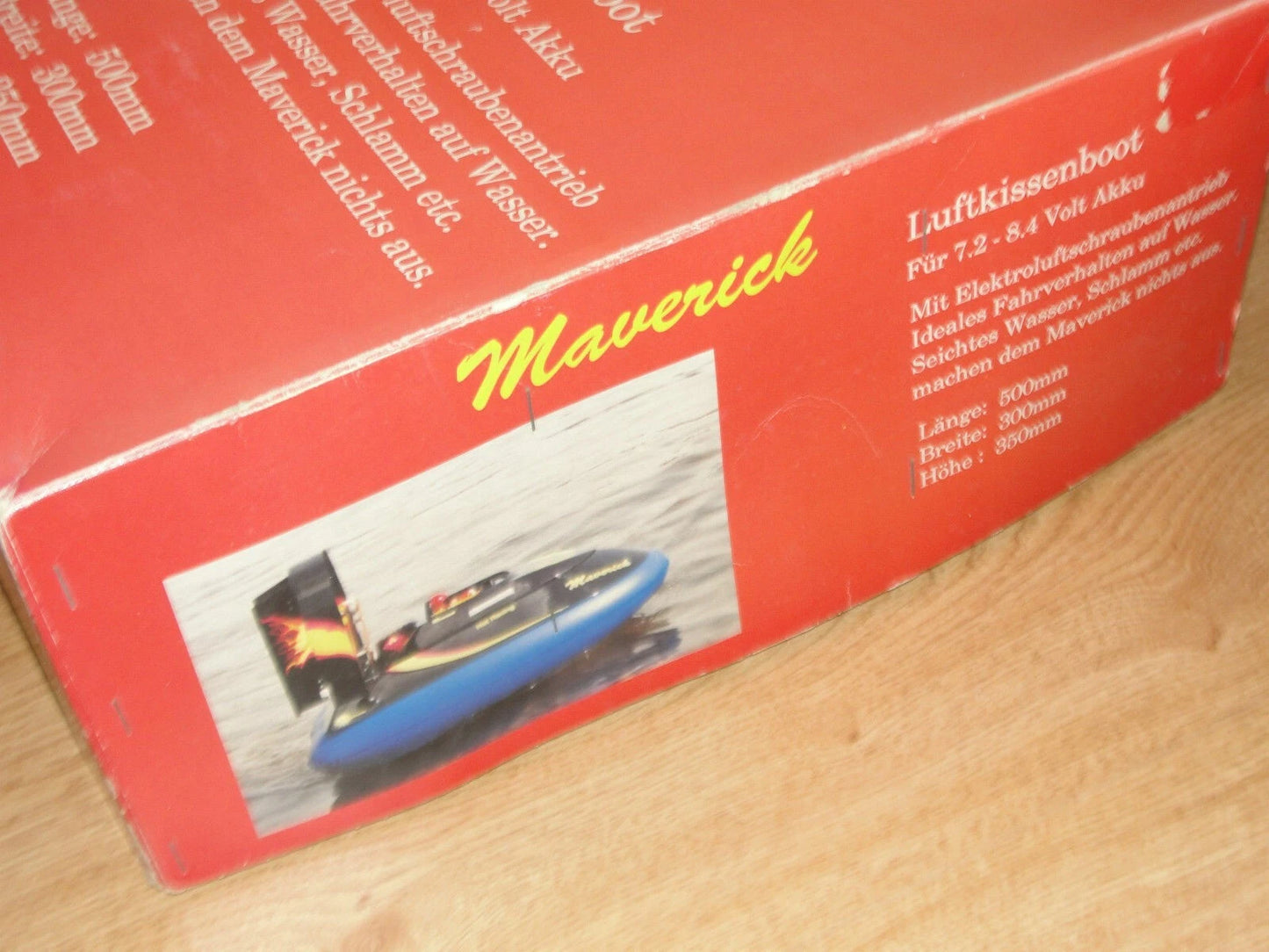 Vintage MAVERICK RC Electric Powered HOVERCRAFT KIT – Swiss Made Luftkissenboot – NIB