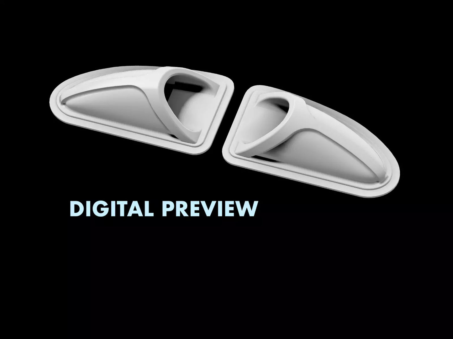 Tamiya Sand Scorcher & Blitzer Beetle 1/10 Rear Window AIR SCOOPS (PAIR)  – Custom Resin Part (by Bolim RC Customs)