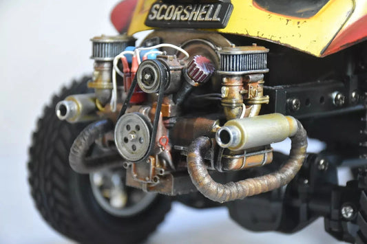 Custom-Built Tamiya CC-02 4WD Chassis with Sand Scorcher Body