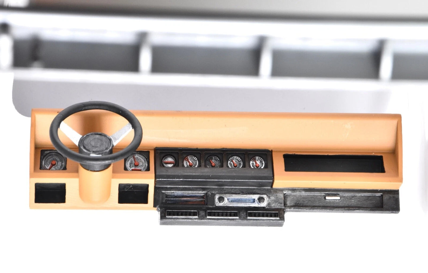Tamiya WRANGLER 1/10 Dashboard with Steering Wheel – Custom Resin Part (by Bolim RC Customs)