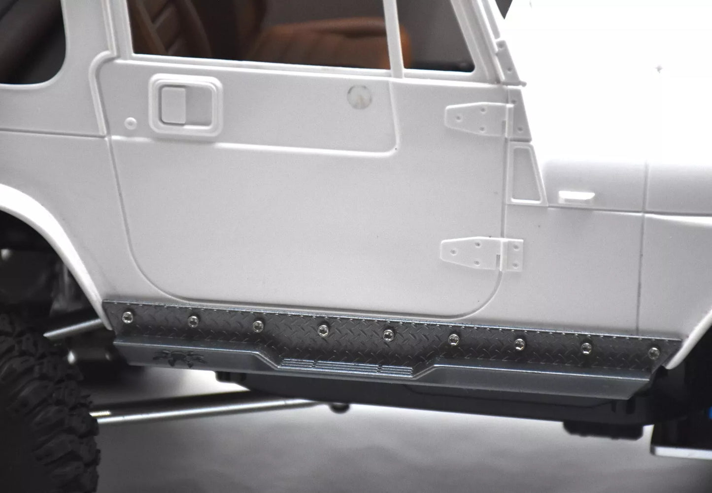 Side Bars / Side Steps (Pair) (Type 1) – Tamiya CC-01/CR-01 Jeep Wrangler YJ 1/10 Body – Custom Resin Part (by Bolim RC Customs)