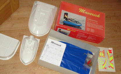 Vintage MAVERICK RC Electric Powered HOVERCRAFT KIT – Swiss Made Luftkissenboot – NIB
