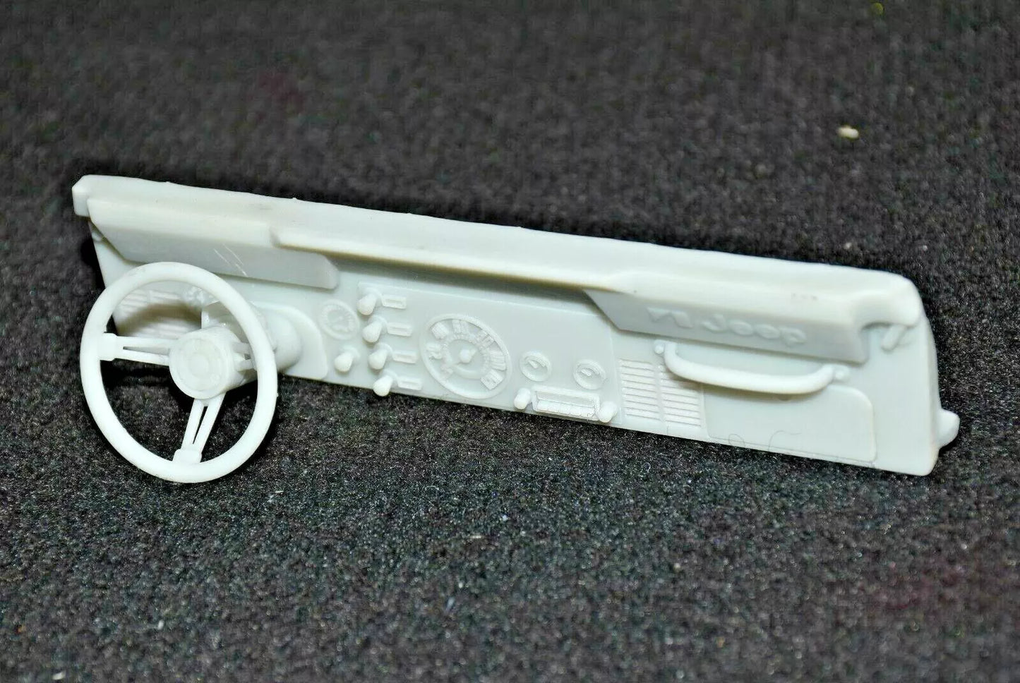 Tamiya 1/10 Jeep Wrangler YJ to CJ7 Conversion – Dashboard with Steering Wheel – Custom Resin Part (by Bolim RC Customs)