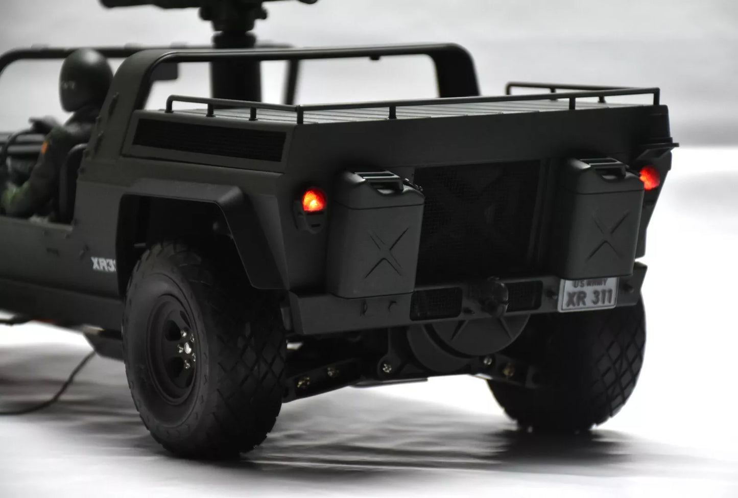 Rear Lights (Pair, Clear) – For Tamiya XR311 (US Army Prototype FMC) Body – RC Custom Resin Upgrade Parts