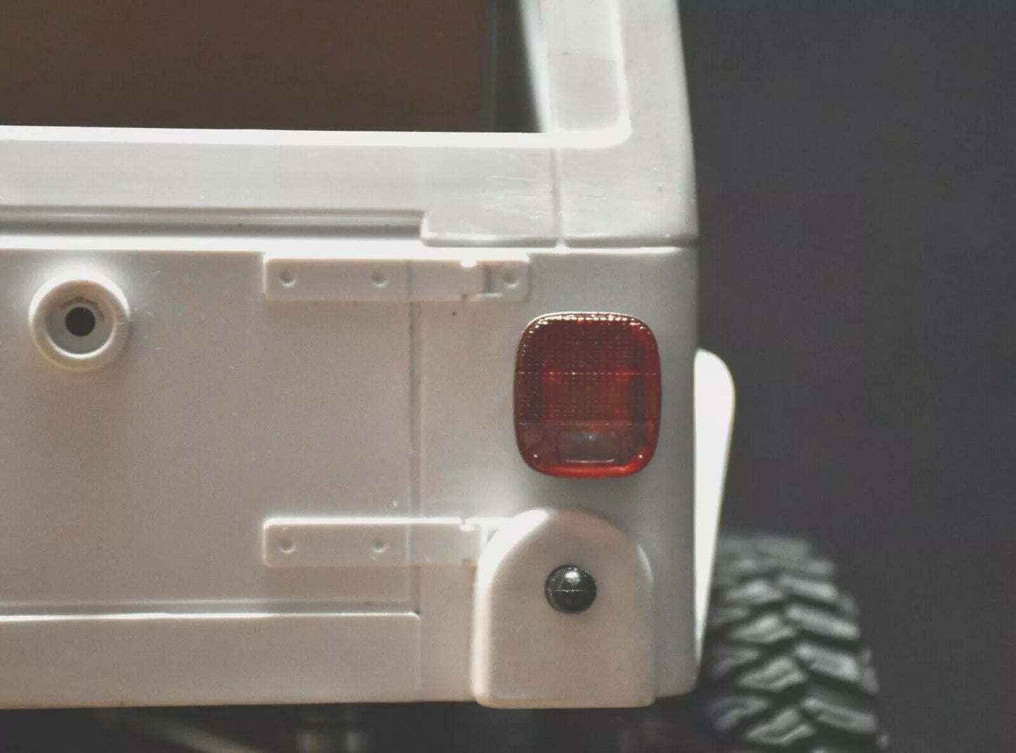 Rear Lights (Pair, Clear) – Tamiya CC-01/CR-01 Jeep Wrangler YJ Body – Custom Resin Part (by Bolim RC Customs)