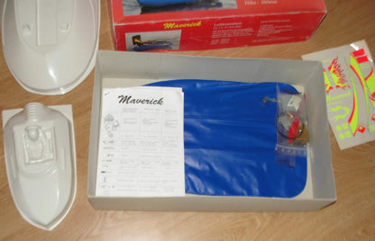 Vintage MAVERICK RC Electric Powered HOVERCRAFT KIT – Swiss Made Luftkissenboot – NIB
